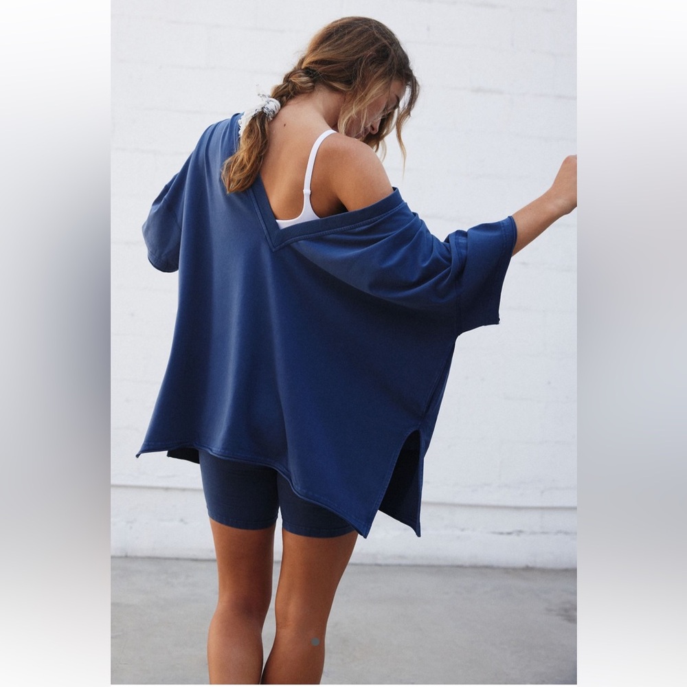 FREE PEOPLE Hot Shot Reversible Set | Midnight Navy Size M